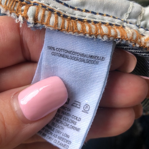 FREE PEOPLE Harvey Distressed Denim Skirt - Picture 7 of 7